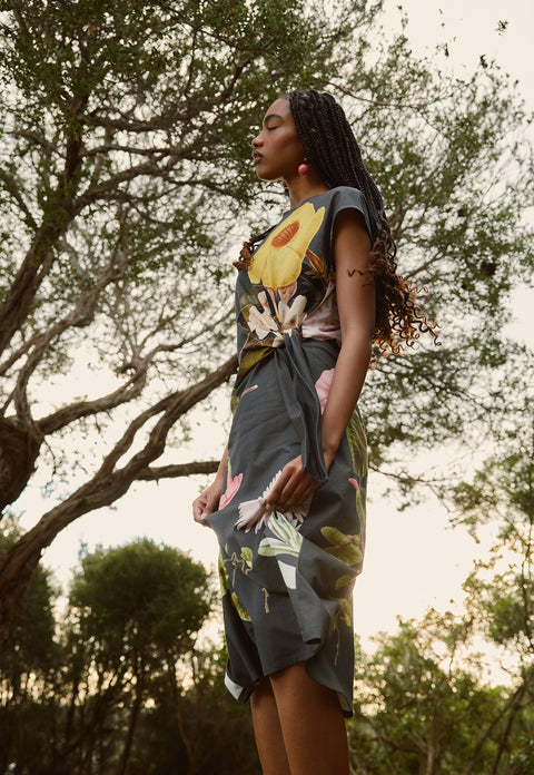 Macey Dress in Garden Archive