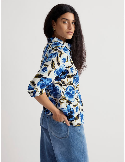 Larissa Shirt in Spring Pansy Chalk