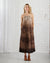 Nadia Linen Dress in Warm Tones - One Size