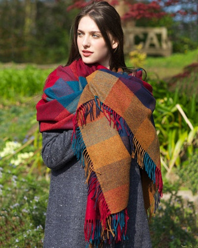 Lambswool Throw in Various Colours