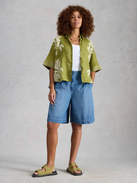 Sasha Short in Mid Denim