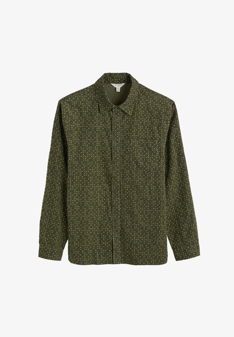 Men's Shoreman Printed Shirt in Rock Spot Hosta