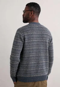 Petherwein Cardigan in Nilas Magpie