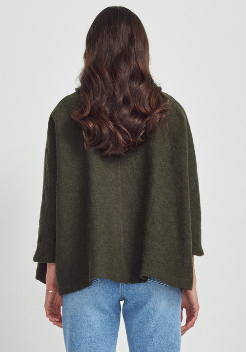 Elodie Jacket in Midnight Moss