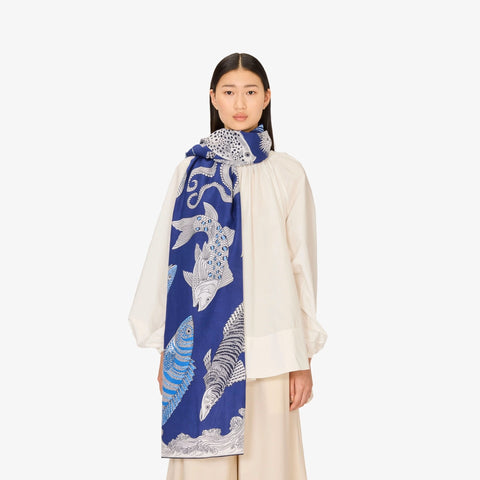 Poseidon Scarf in Blue
