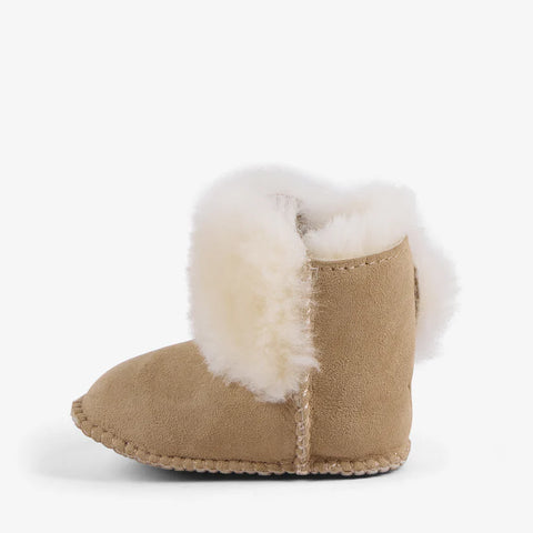 Deluxe Baby Bootie in Sand