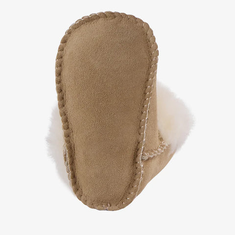 Deluxe Baby Bootie in Sand
