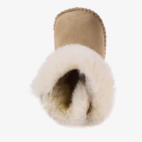 Deluxe Baby Bootie in Sand