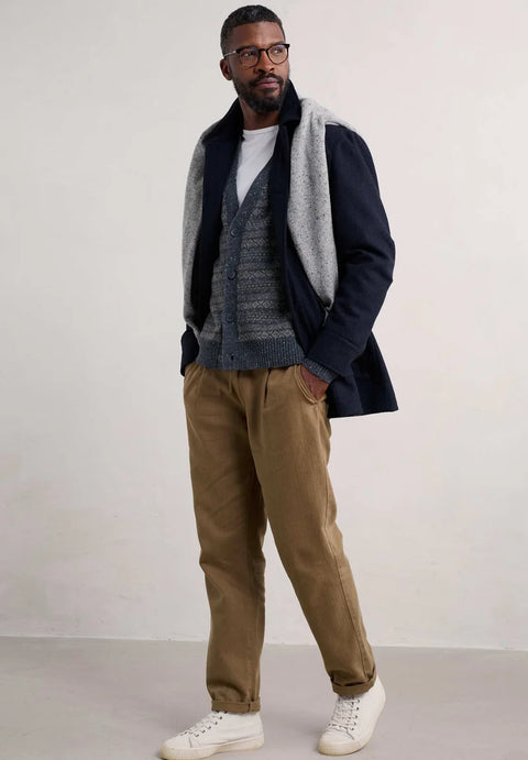 Petherwein Cardigan in Nilas Magpie