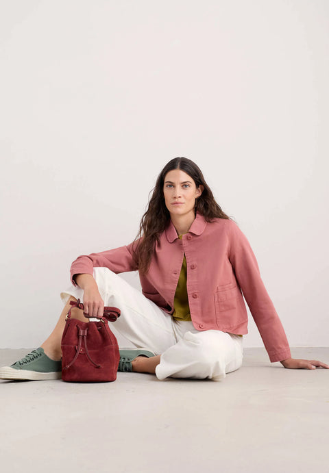 Coombe Lane Jacket in Dusty Rose
