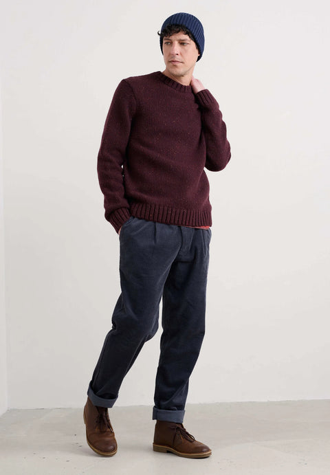 Men's Bizen Jumper in Merlot
