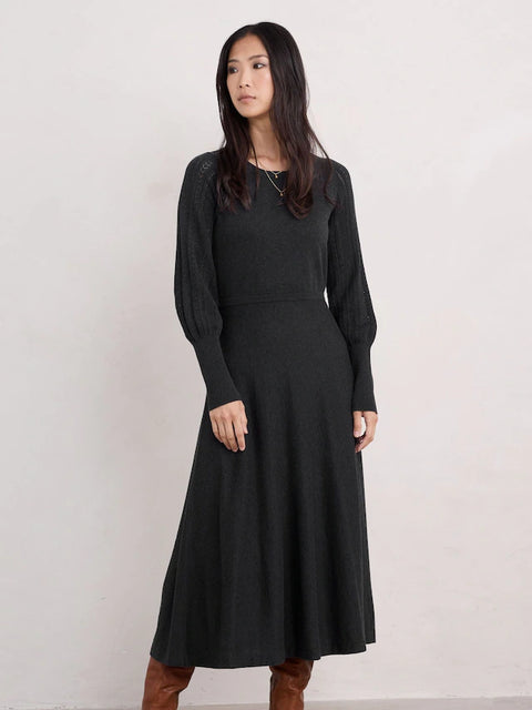Herring Gull Dress in Onyx