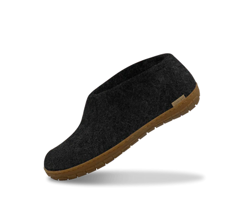 The Honey Rubber Shoe in Charcoal