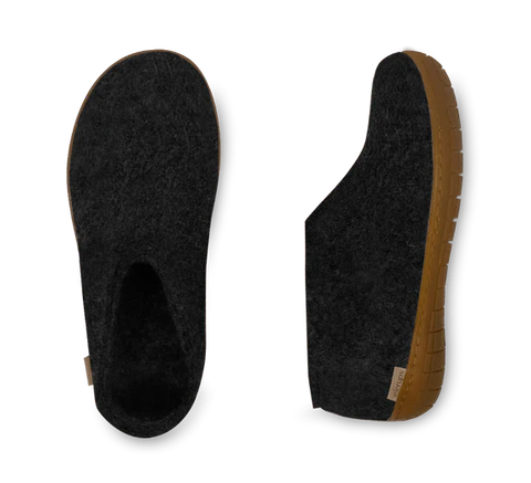 The Honey Rubber Shoe in Charcoal