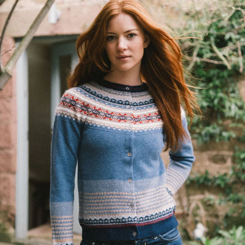 Alpine Cardigan in Blue Morning