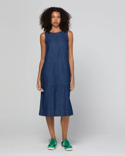Fumi Dress in Dark Denim