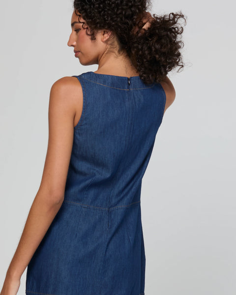 Fumi Dress in Dark Denim