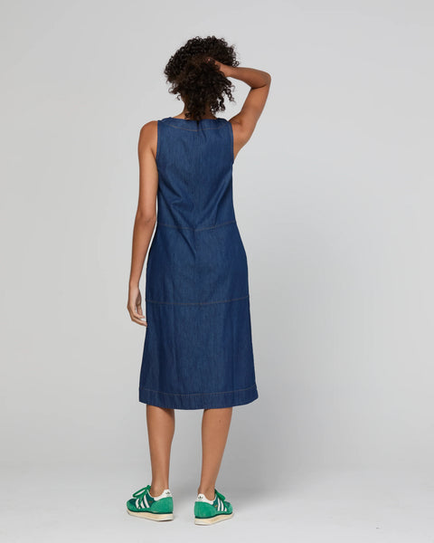 Fumi Dress in Dark Denim