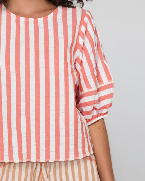 Ava Top in Watermelon Stripe