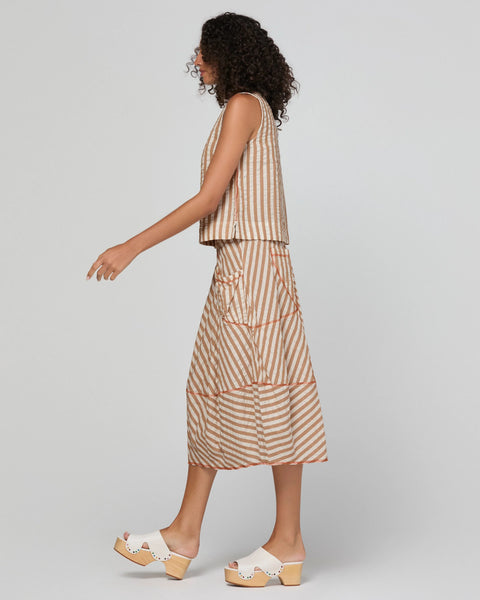 Guru Skirt in Sandy Stripe