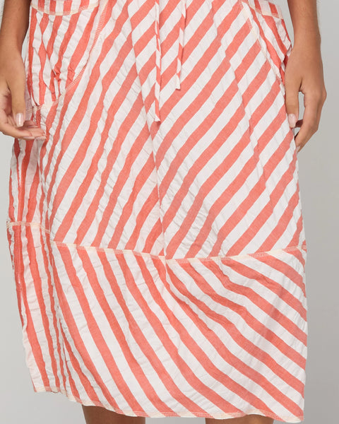 Guru Skirt in Watermelon Stripe