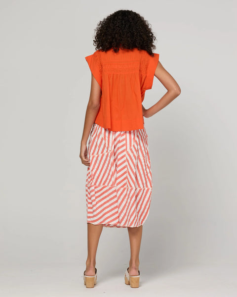 Guru Skirt in Watermelon Stripe