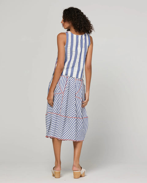 Guru Skirt in Ocean Stripe