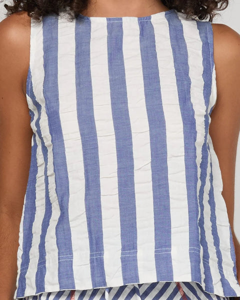 Hara Top in Ocean Stripe
