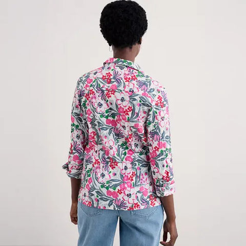 Larissa Shirt in Garden Flowers Tulip