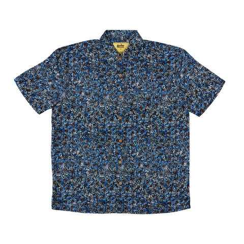 Men's Short Sleeve Shirt - Blue Bush Banana