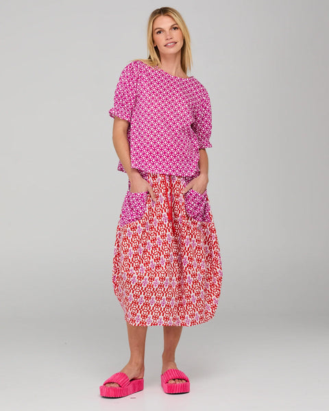 Guru Skirt in Spliced Naples