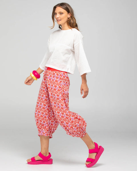 Dimple Top in White
