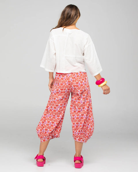 Dimple Top in White