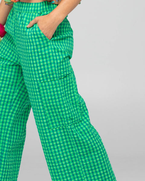Evelina Pant in Verde