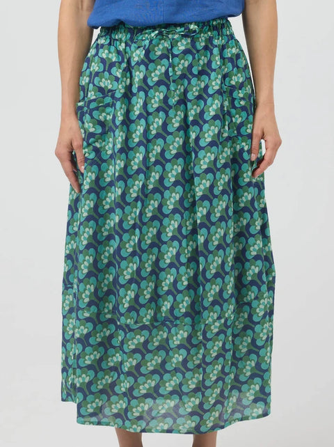 Pocket Panel Skirt in Broccoli