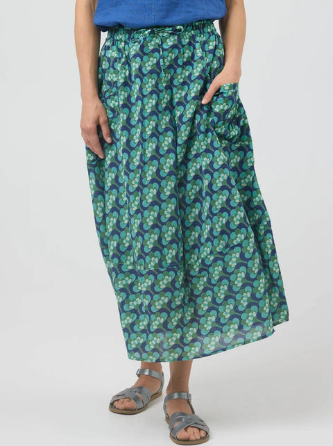 Pocket Panel Skirt in Broccoli