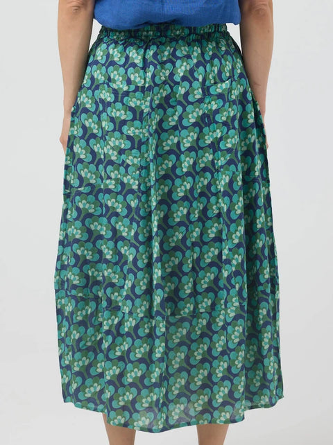 Pocket Panel Skirt in Broccoli
