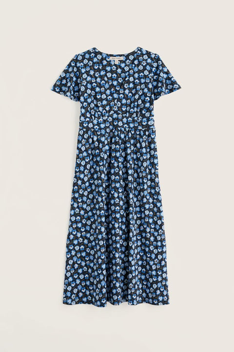 Chateaux Dress in Pressed Pansies Sail