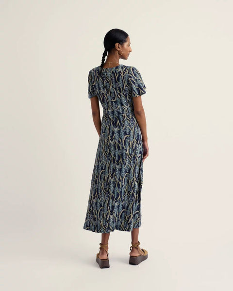 Chateaux Dress in Red Hot Poker Maritime
