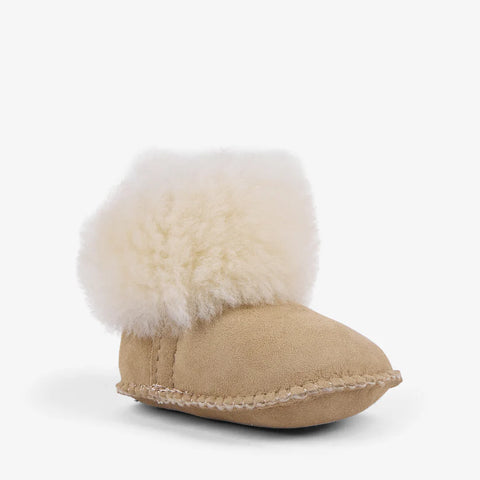Deluxe Baby Bootie in Sand