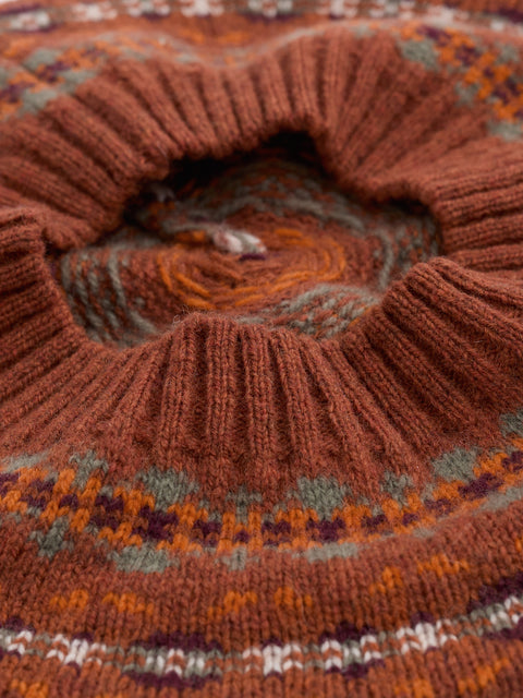Early Bird Beret in Palace Cove Terracotta Mix