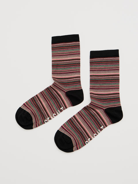 Everyday Socks in Ripple Marks Squash Multi