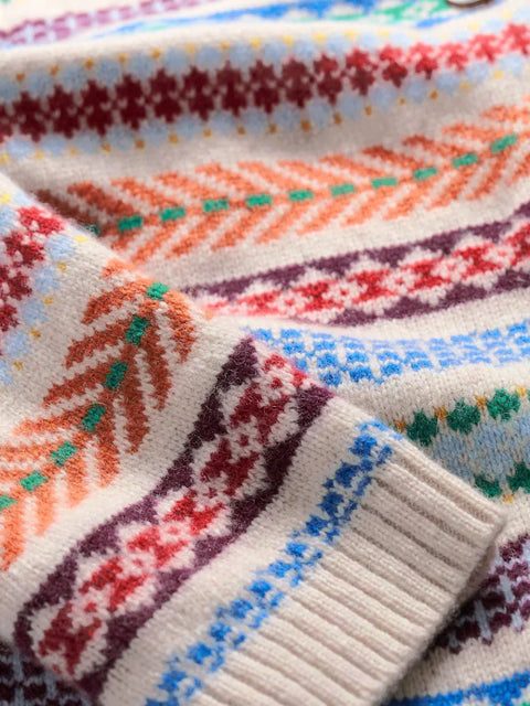 Percella Cove Cardigan in Knit Abstract Multi