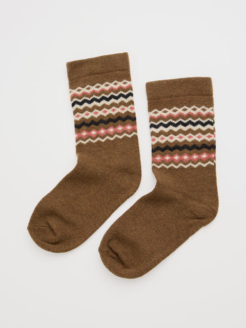 Fairisle Socks in Sonata Gully