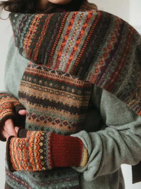 Fairisle Scarf in Braemar-Oakley