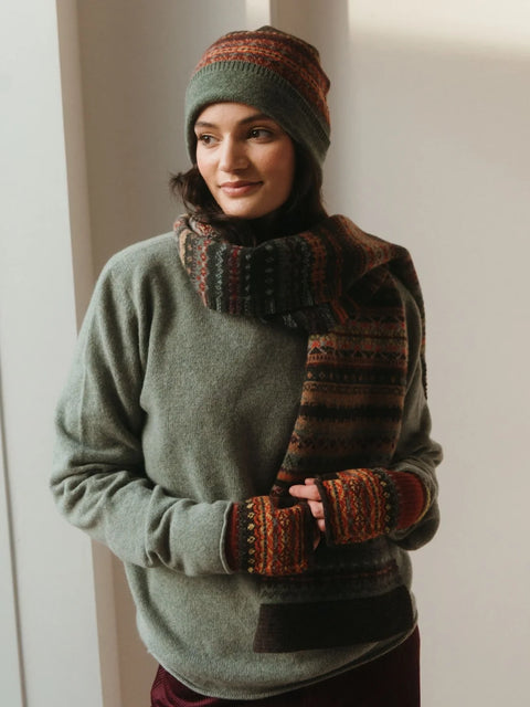 Fairisle Scarf in Braemar-Oakley