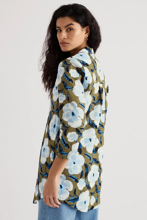 Fal Water Tunic in Spring Pansy Seagrass