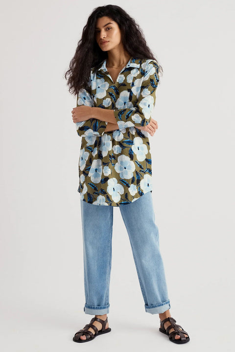 Fal Water Tunic in Spring Pansy Seagrass