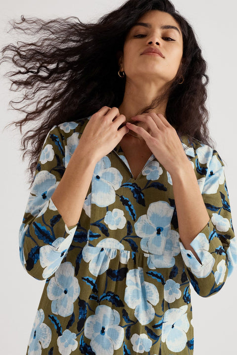 Fal Water Tunic in Spring Pansy Seagrass