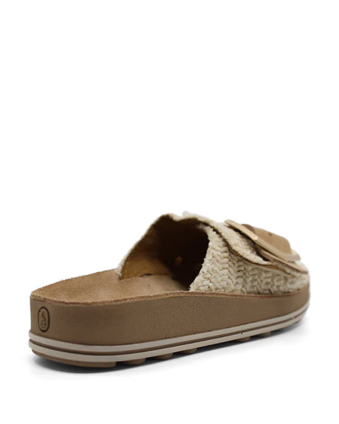 Korina Sandals in Vanilla Raffia